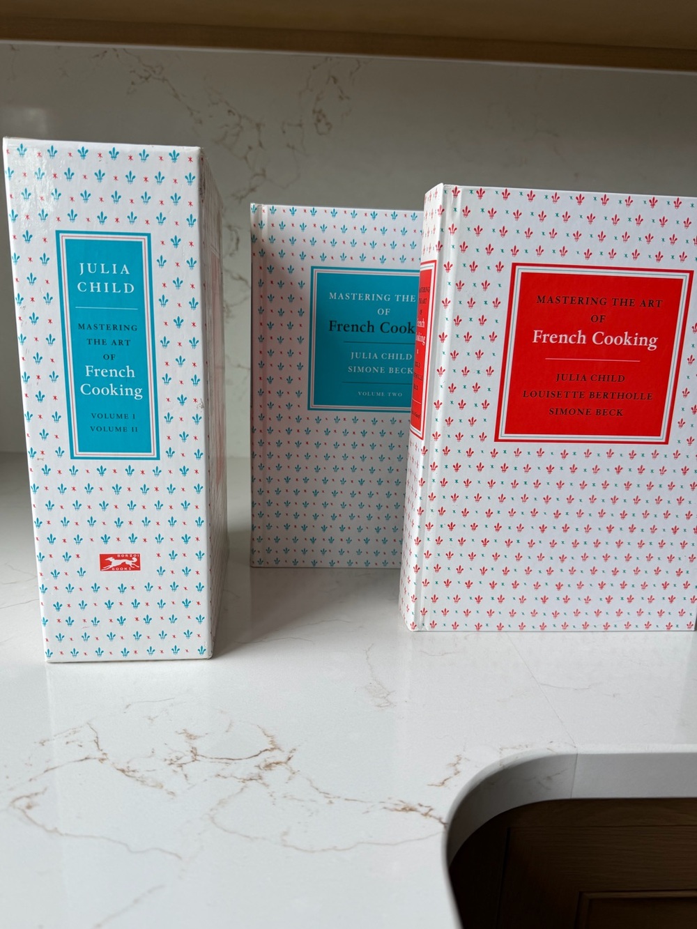 Mastering the Art of French Cooking Boxed Set - White with Red & Blue Accents